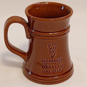 Alexander Keith's Stein Beer Glass BROWN